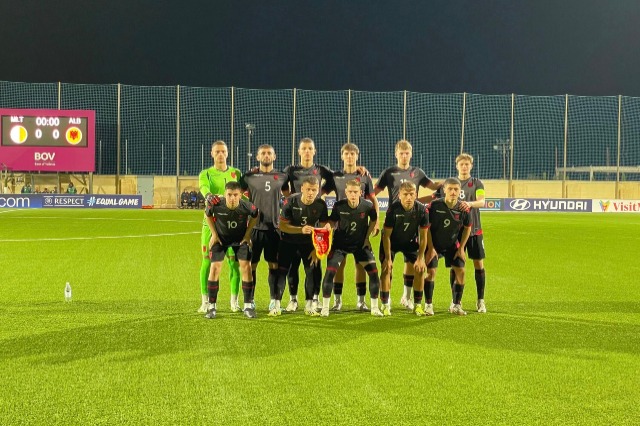 Shqipëria U 19 fiton miqësoren e parë ndaj Maltës U 19  vendos goli i Denis Prendit