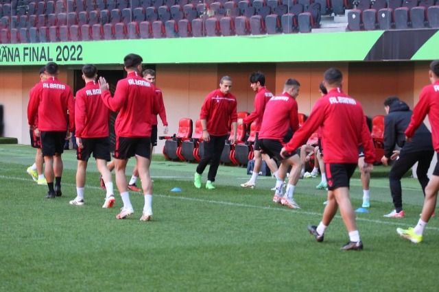 Sfidat me Finlandën dhe Zvicrën  Shqipëria U 21 përgatitet në stadiumin  Air Albania 