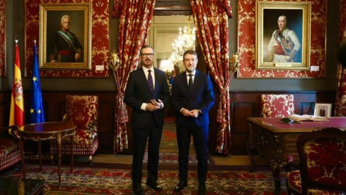 Hoxha në Senatin e Spanjës  Mbështetje e vazhdueshme për anëtarësimin e Shqipërisë në BE