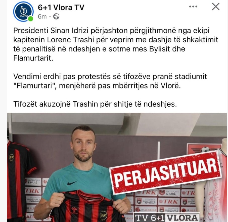 Dyshohet se shiti ndeshjen  Flamurtari përjashton kapitenin pas humbjes së sotme ndaj Bylis   foto 