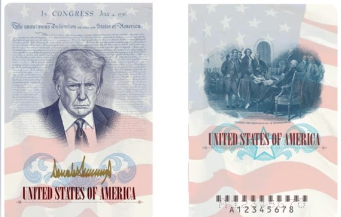 250 vjetori i pavarësisë  pasaportat e reja amerikane do të mbajnë imazhin dhe firmën e Trump