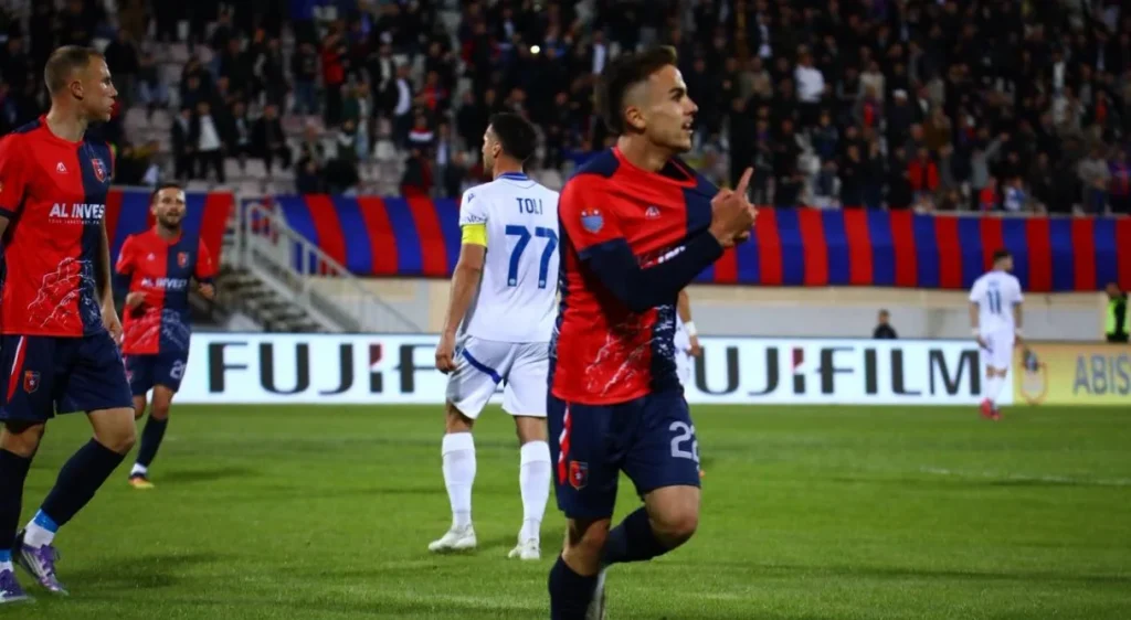 ABISSNET SUPERIORE  Një gol dhe karton i kuq  Mbyllet sfida në  Loro Boriçi   Vllaznia bën detyrën ndaj Teutës