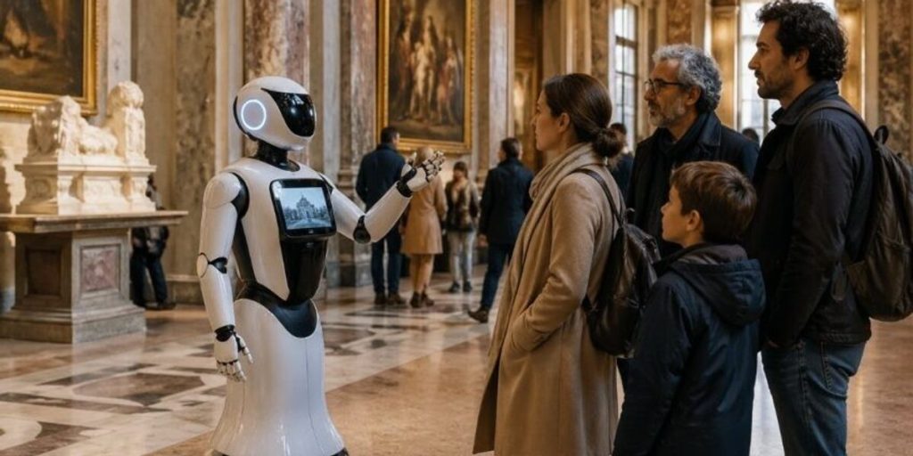 Një guidë jo e zakonshme  roboti orienton turistët në muzeun e Italisë