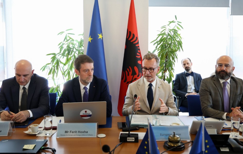 Dialogu për integrimin  Ministri Ferit Hoxha në tryezë me ambasadorët e BE së  zbardhen pikat e diskutimit