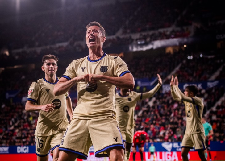 Osasuna është viktima e radhës  Barcelona merr fitoren e 10 të rresht dhe titulli mund të festohet që nesër ose në  El Clasico   video 