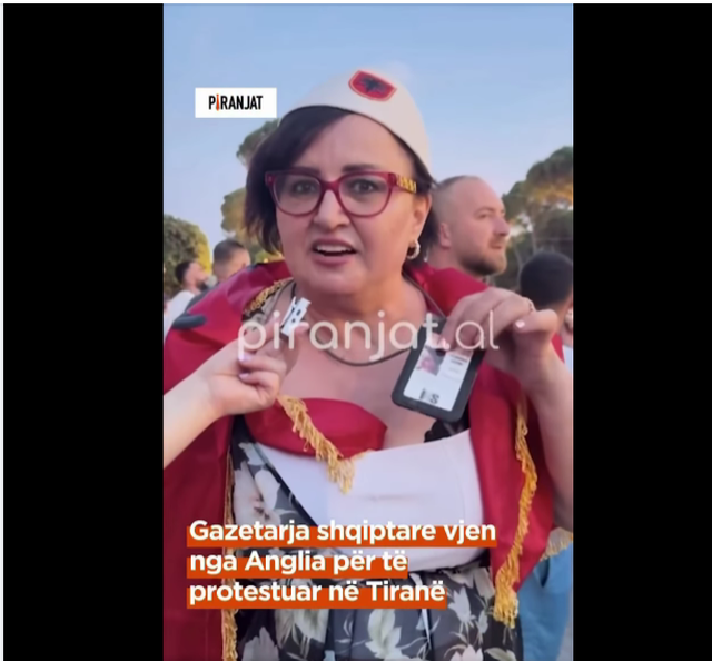 Balla demaskon  gjyshen  e dënuar për trafik në Angli që hiqet si gazetare në protestë  ja faktet