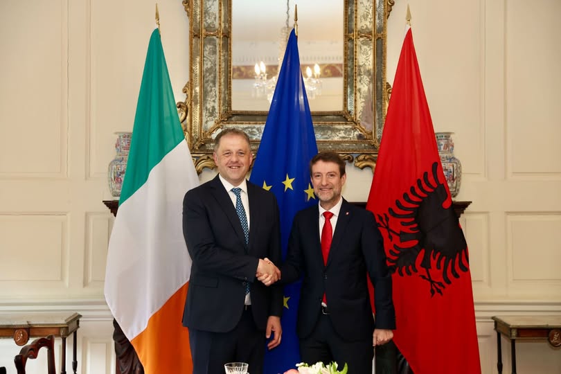 Takimi Hoxha Byrne  Shqipëria synon përmbylljen e negociatave me BE në brenda vitit 2027