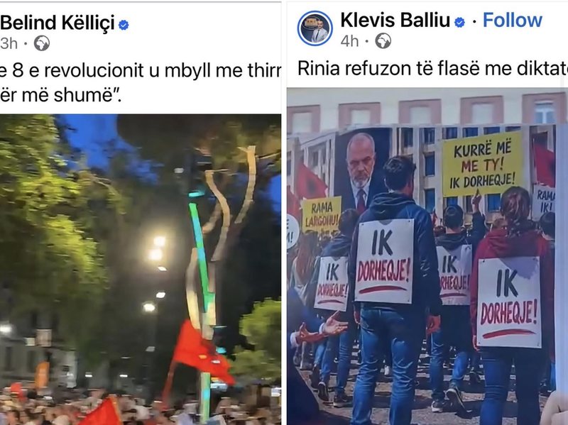 nxjerrin foto nga protesta sikur
