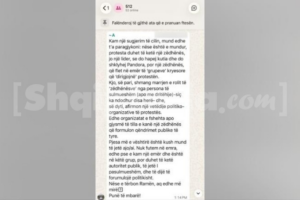 Zbardhet mesazhi/ Si shefi i zyrës