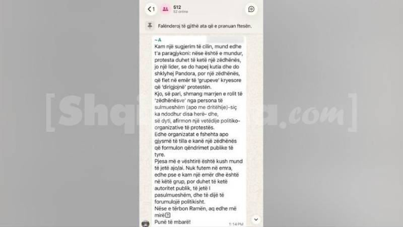 Zbardhet mesazhi/ Si shefi i zyrës