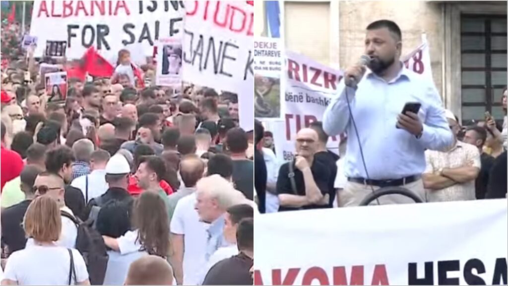 Protestuesi  Kjo është lufta për të mbrojtur Shqipërinë që duam t u lëmë fëmijëve
