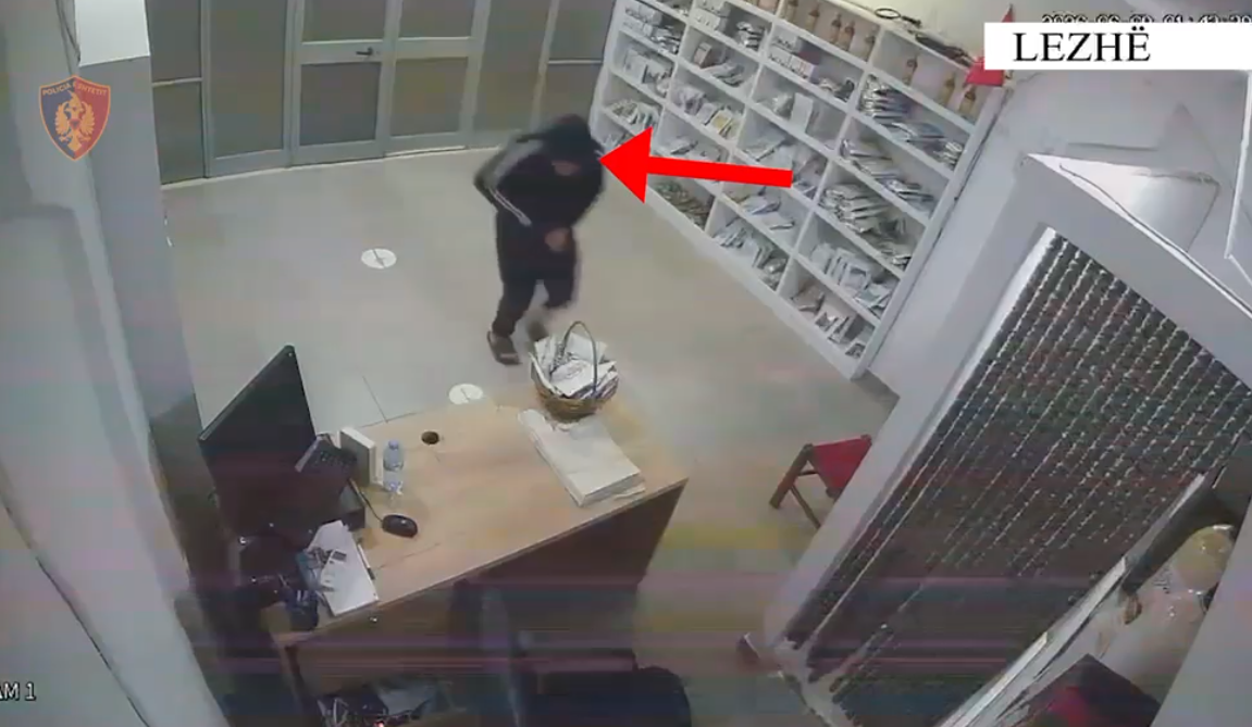 Vodhën xhirot ditore të 12 bizneseve në Lezhë  arrestohet 21 vjeçari dhe shpallet në kërkim bashkëpunëtori
