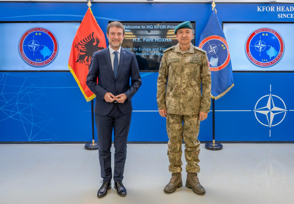 Hoxha me komandantin e KFOR it  Garanci kyçe për stabilitetin e Kosovës  mbështesim aspiratat euroatlantike të Prishtinës