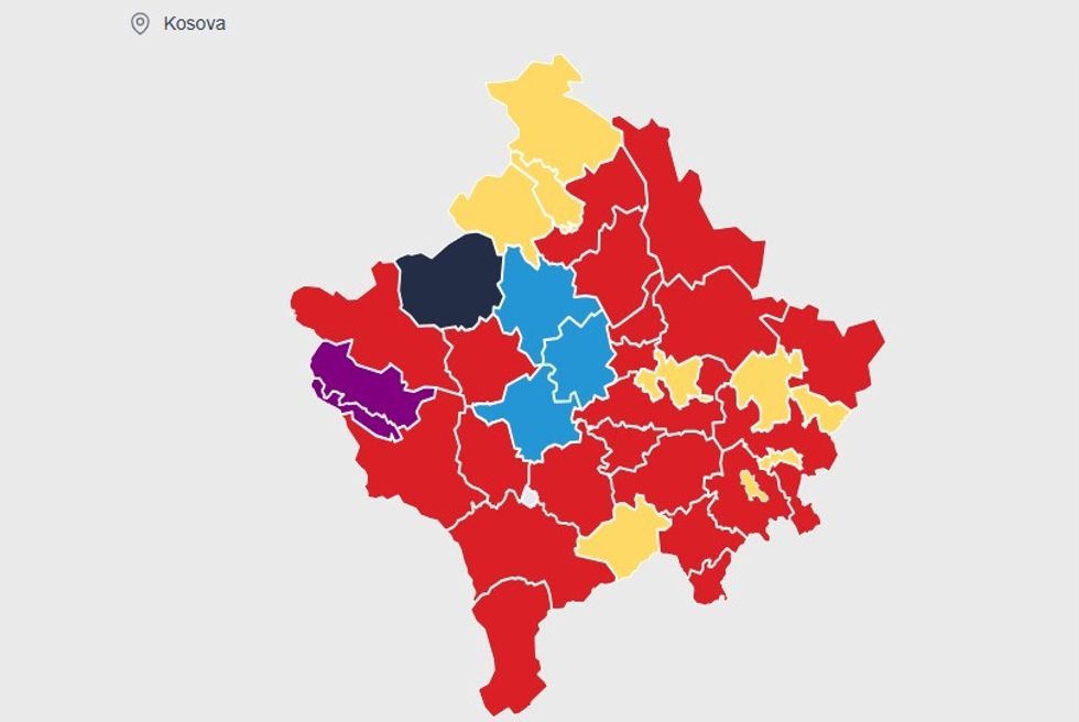 Numërohen 77  e votave  LVV dominon komunat  PDK forcë e parë në 3 komuna