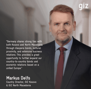 Markus Delfs merr drejtimin e GIZ në Kosovë  Gjermania ka lidhje të forta me Kosovën  do t i forcojmë edhe më tej