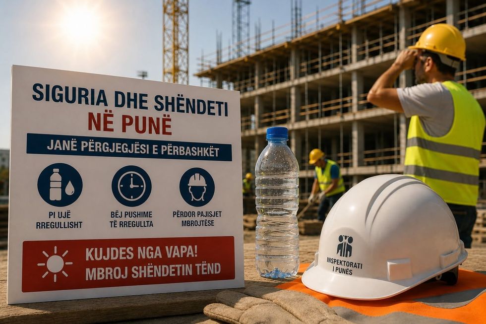 Inspektorati i Punës apelon për kujdes të shtuar gjatë temperaturave të larta