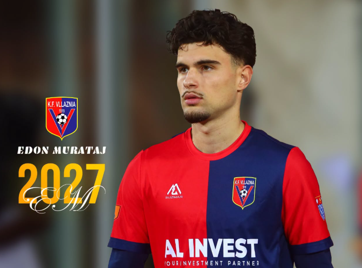 Vllaznia  Edon Murataj rinovon për një vit
