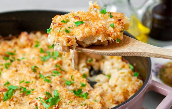 Pasta me Pulë Cordon Bleu në