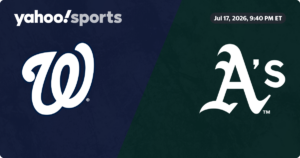 Nationals fituan 23 4 ndaj Athletics  Chaparro shënoi dy homerë dhe realizoi 8 RBI