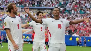Anglia në gjysmëfinale  12 nga 13 golat e shënuar mbajnë firmën e Kane dhe Bellingham