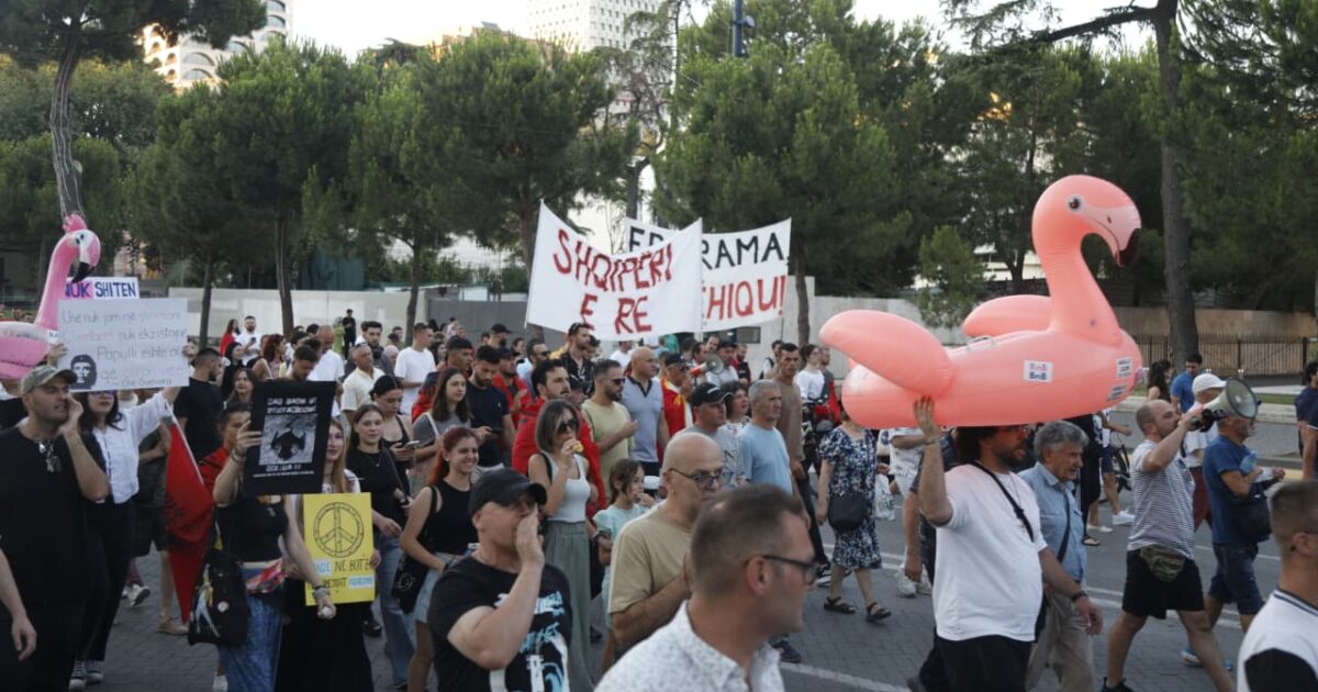 në protestën