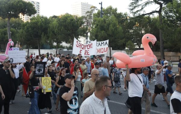 në protestën