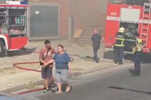 Zjarr i madh në Shkozet të