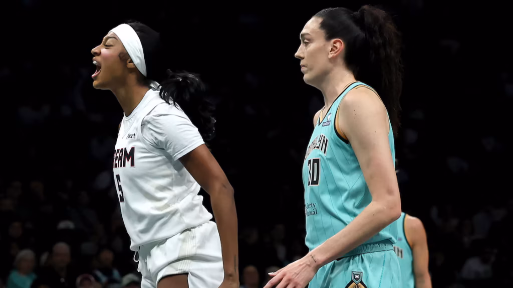 Breanna Stewart kërkon që Angel Reese të paguajë gjobën pas gabimit teknik në ndeshjen Liberty Dream