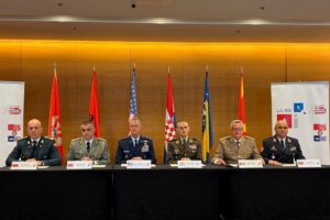 Shefi i Shtabit të Përgjithshëm të Ushtrisë së Malit të Zi, Miodrag Vuksanović, në konferencën e shefave të shtabeve të Kartës Amerikano-Adriatike (A-5) në Zadar