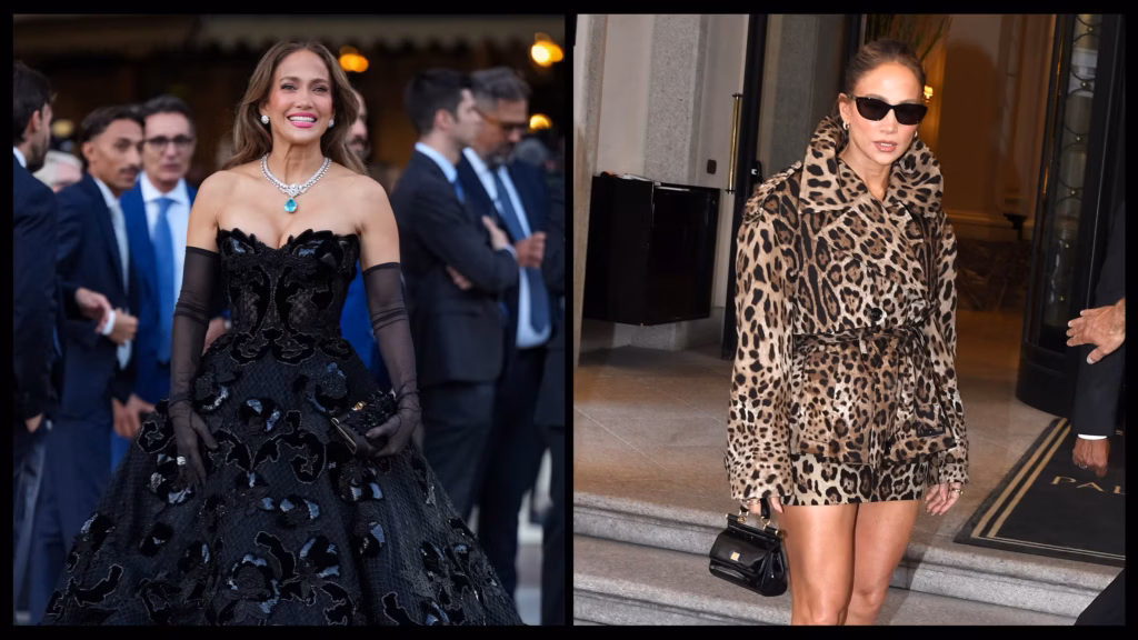 Jennifer Lopez dominon Javën e Modës në Milano me veshje Dolce   Gabbana