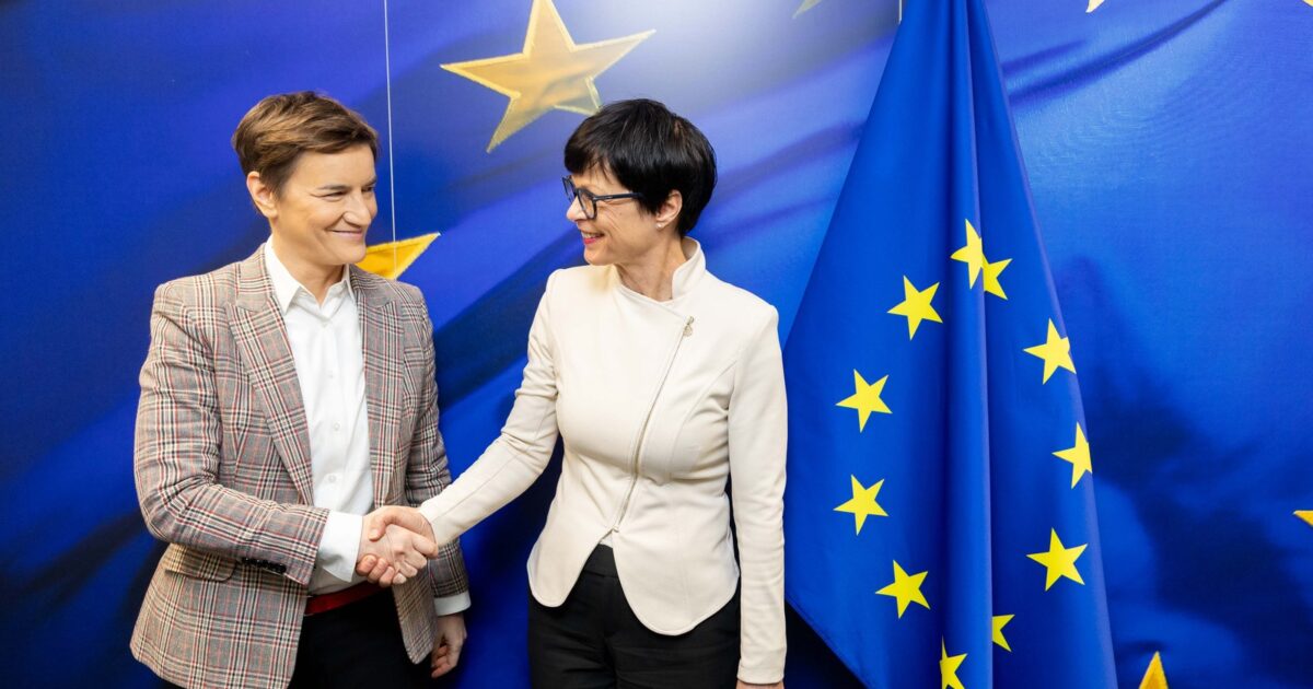 Ana Brnabiç me komisioneren evropiane Marta Kos