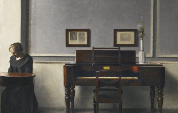 Vilhelm Hammershøi, Ida pranë pianos, 1901