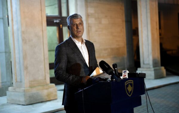 Hashim Thaçi, 2020