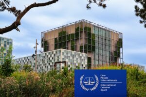 Ndërtesa e Gjykatës Penale Ndërkombëtare (ICC) në Hagë, Holandë.