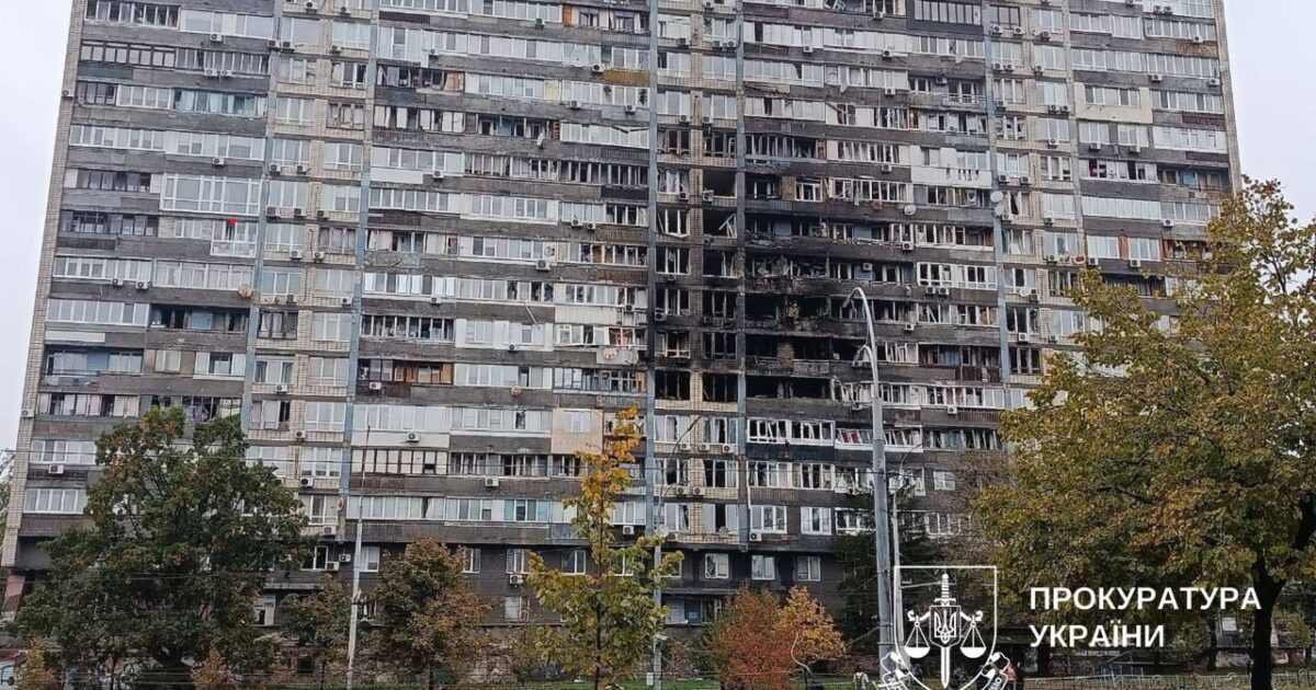 Shkatërrim në Kiev pas sulmit rus