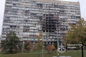 Shkatërrim në Kiev pas sulmit rus