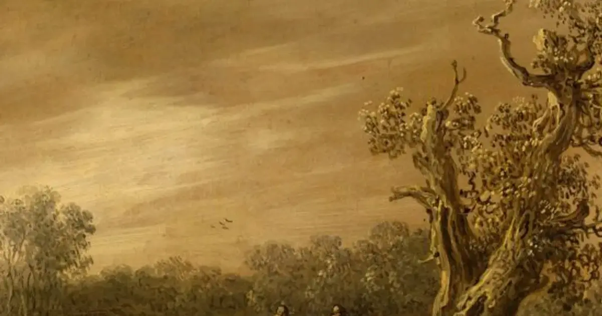 "Fishermen by the Lakeshore", 1651, Jan van Goyen