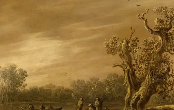 "Fishermen by the Lakeshore", 1651, Jan van Goyen