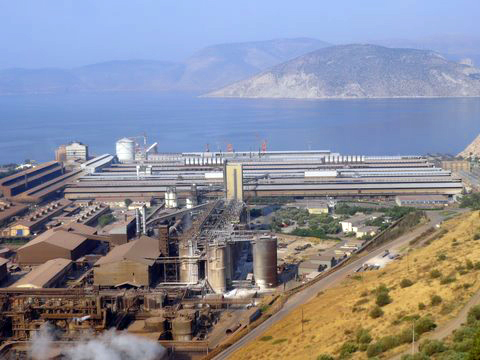 Fabrika e Aluminium of Greece në Agios Nikolaos
