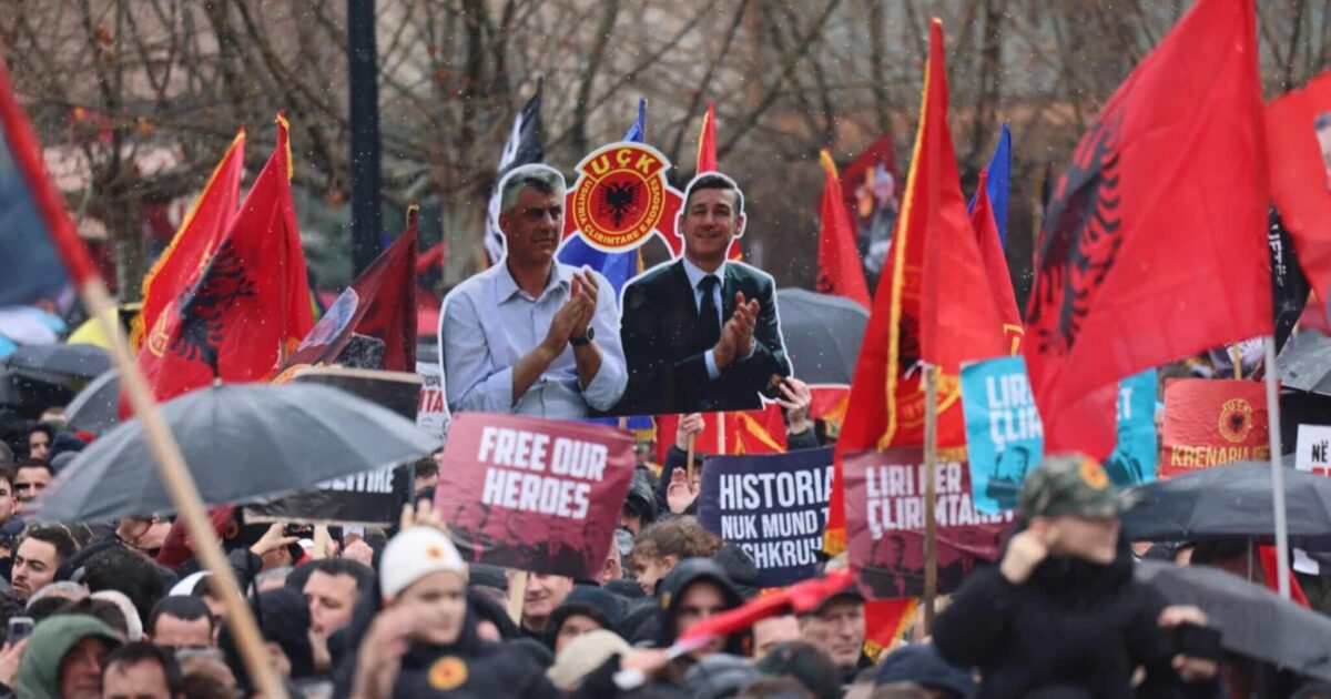 Protestë e mëparshme në Prishtinë në mbështetje të ish-udhëheqësve të UÇK-së — foto ilustruese