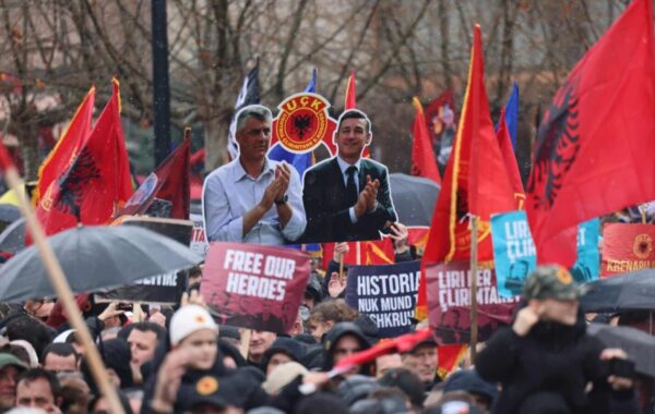 Protestë e mëparshme në Prishtinë në mbështetje të ish-udhëheqësve të UÇK-së — foto ilustruese