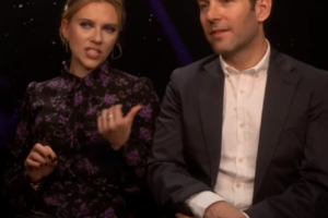Scarlett Johansson dhe Paul Rudd në promovimin e «Avengers: Endgame»