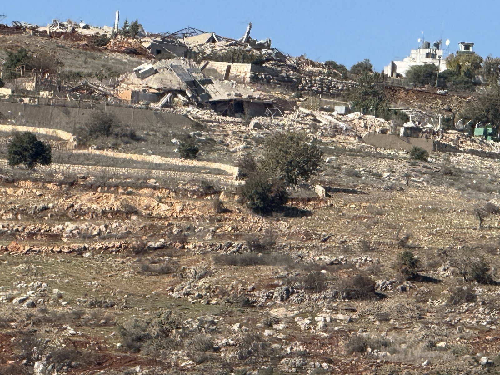 Rrënoja në fshatin Hula në Libanin jugor