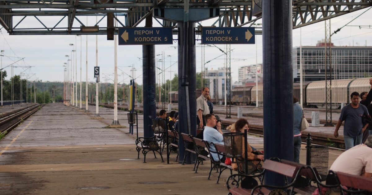 Platforma e stacionit hekurudhor në Beograd