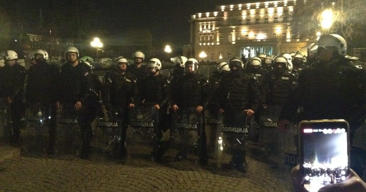 Protestë studentore në Beograd