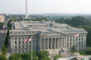 Ndërtesa e Departamentit të Thesarit amerikan në Uashington (CC BY 4.0)