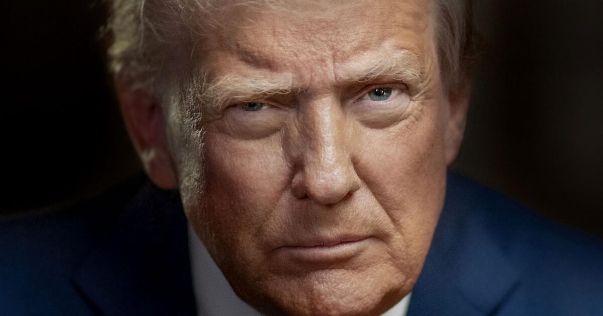 Portret i presidentit amerikan Donald Trump