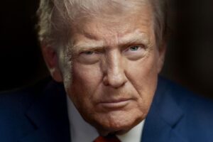 Portret i presidentit amerikan Donald Trump
