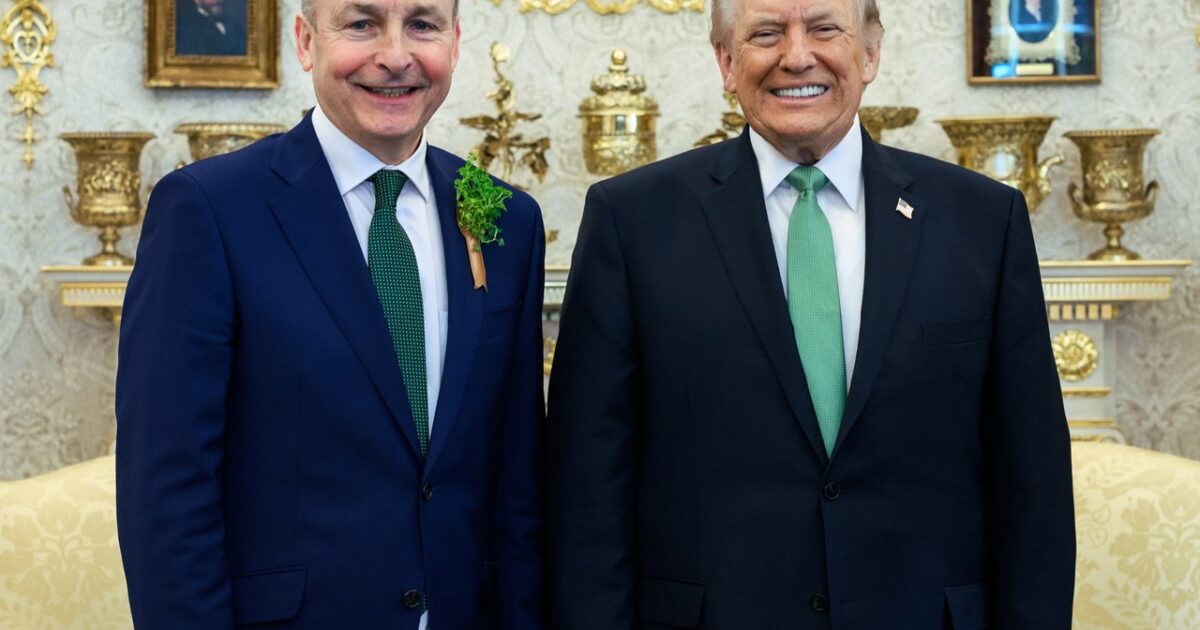 Presidenti Donald Trump dhe kreu i qeverisë irlandeze Micheál Martin në Shtëpinë e Bardhë