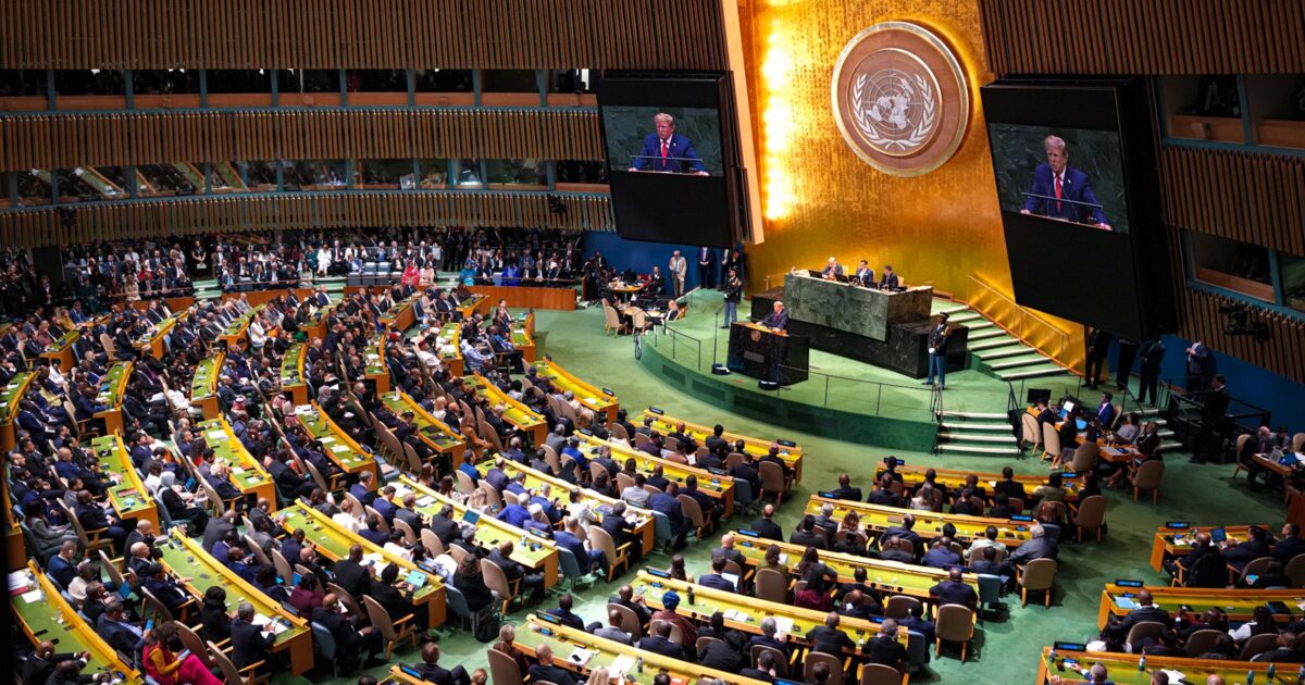 Presidenti Donald Trump flet para Asamblesë së Përgjithshme të OKB-së në Nju Jork, 22 shtator 2026